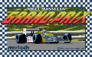 Grand Prix title screen for Atari ST